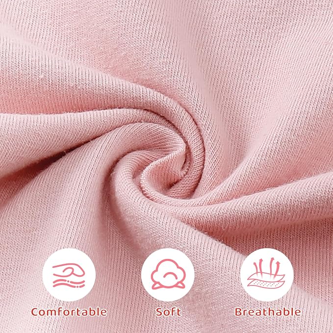 AMAWMW Newborn Baby Girl Little Sister Sleeper Gown Stripe Long Sleeve - Image 5