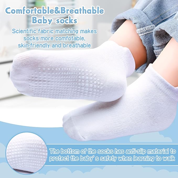 Toddler Non Slip Grip Ankle Socks - Image 4