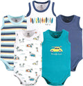 Hudson Baby Unisex Baby Cotton Sleeveless Bodysuits by HudsonBaby