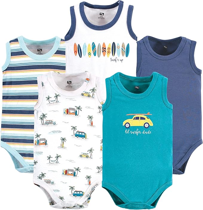 Hudson Baby Unisex Baby Cotton Sleeveless Bodysuits by HudsonBaby