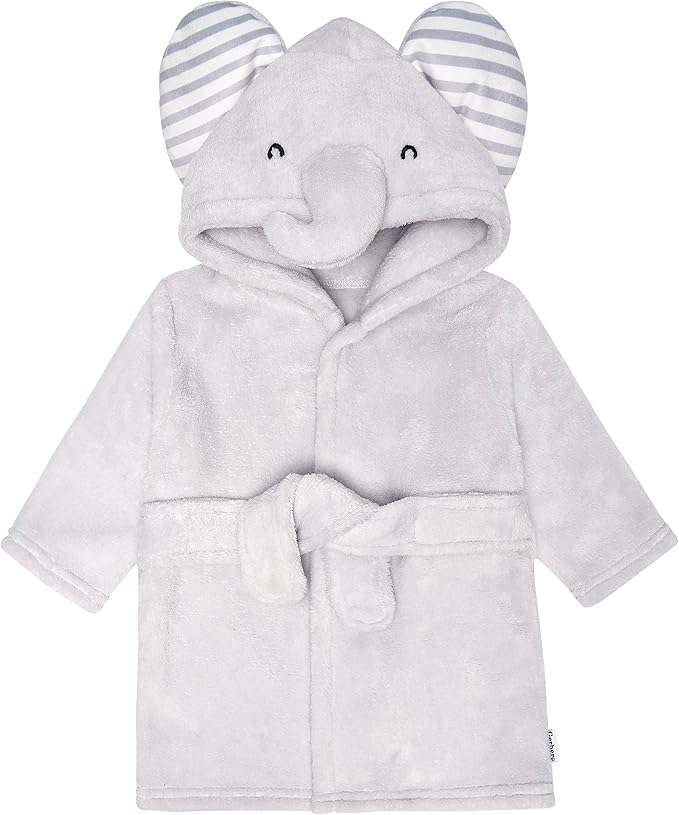 Gerber Baby Boys & Girls Plushy Soft Hooded Animal Character Bathrobe by Gerber