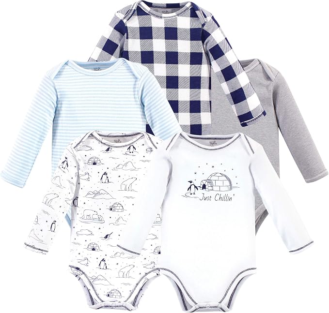 Touched by Nature Unisex Baby Organic Cotton Long-Sleeve Bodysuits by TouchedbyNature