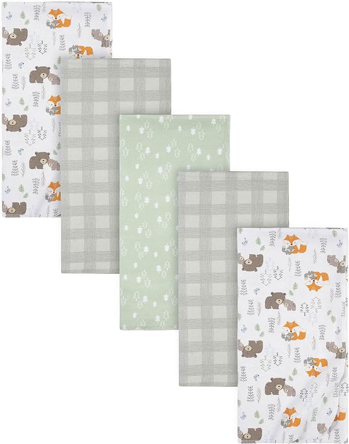 Gerber Boys Newborn Infant Baby Toddler Nursery 100% Cotton Flannel Receiving by Gerber