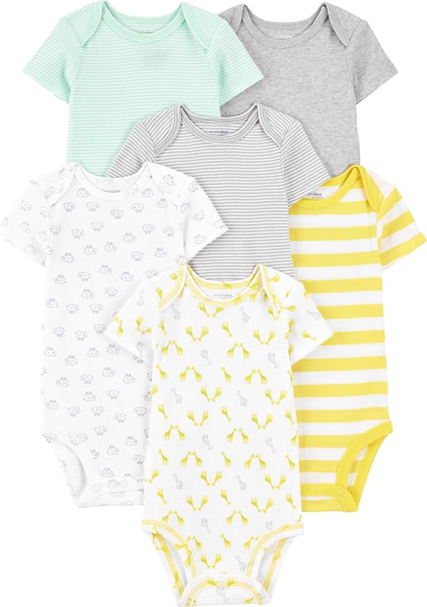 Simple Joys by Carter's Unisex Babies' Short-Sleeve Bodysuit by SimpleJoysbyCarters