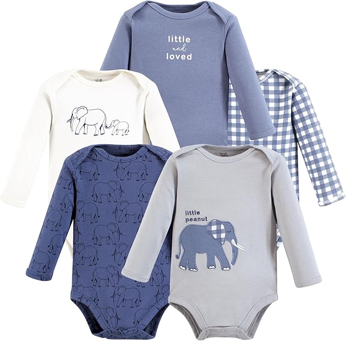 Touched by Nature Unisex Baby Organic Cotton Long-Sleeve Bodysuits by TouchedbyNature
