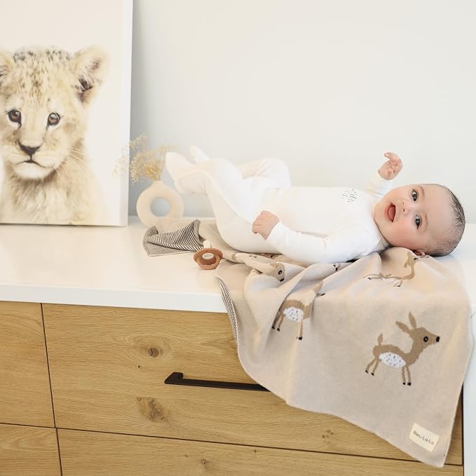 Knit Baby Swaddle Blanket - Image 9