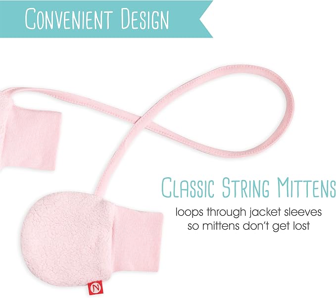 Zutano Baby Fleece Mittens for Infant, Outdoor Baby Winter Gloves | Thumbless - Image 8