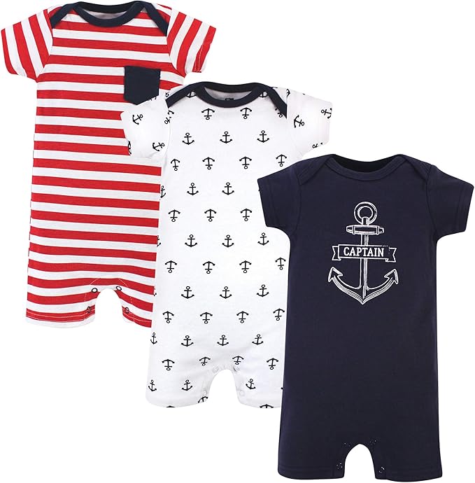 Hudson Baby Unisex Cotton Rompers by HudsonBaby