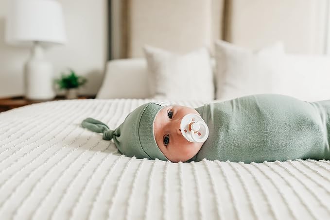 Copper Pearl Swaddle Blankets for Newborns | Soft Stretchy Receiving Blankets - Image 5