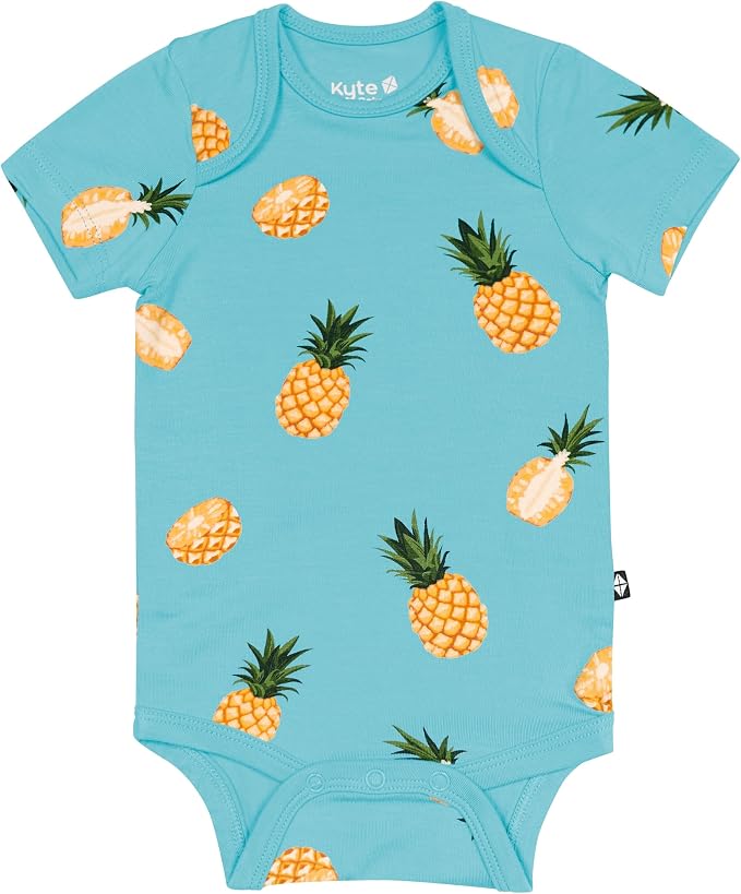 KYTE BABY Short Sleeve Baby Bodysuit, Buttery Soft Rayon Made From Bamboo by KYTEBABY