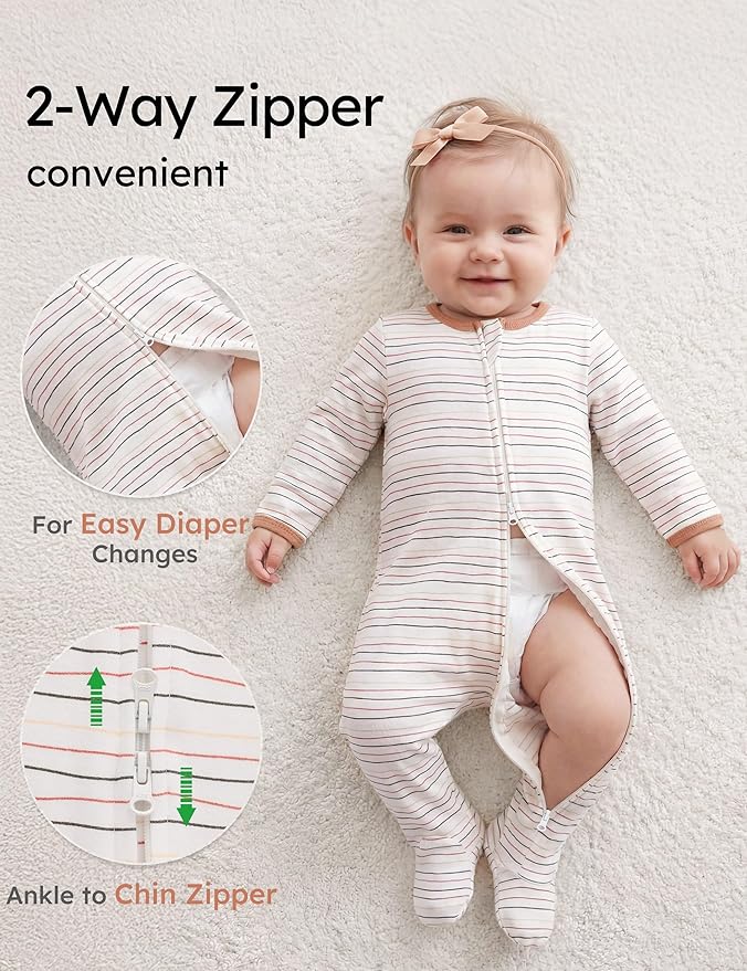 Yoofoss Baby Pajamas 100% Organic Cotton Baby Sleepers - Image 3