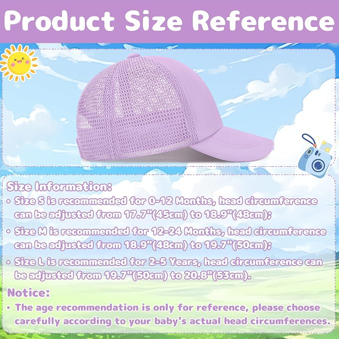 Olreco Baby Baseball Cap Toddler Baseball Hat - Image 6