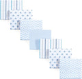 Hudson Baby Unisex Baby Cotton Flannel Receiving Blankets Bundle, Boy Modern by HudsonBaby