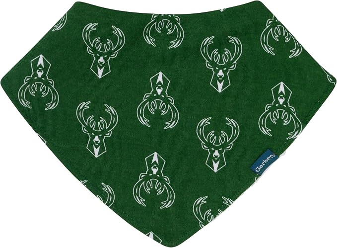 Gerber Baby NBA Bandana Bib and Burp Cloth Set - Image 4