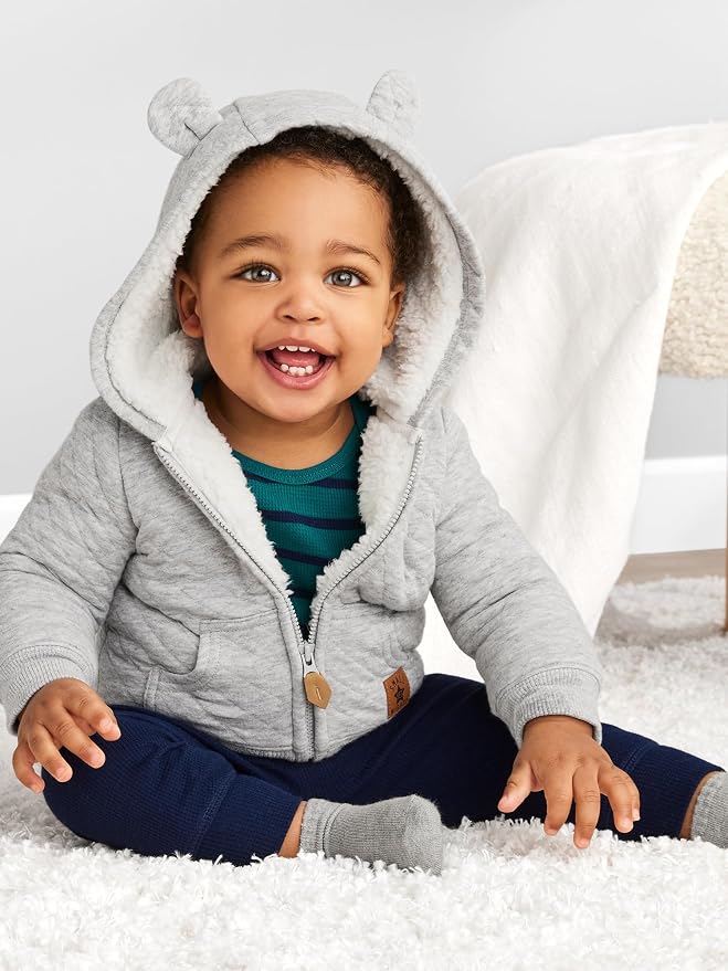 Simple Joys by Carter's Baby Hooded Sweater Jacket - Image 2