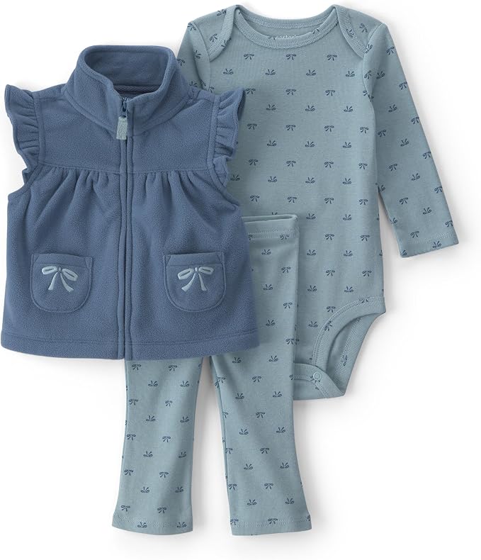 Carter's Baby Girls' 3-piece Bodysuit Pant Sets by Carters