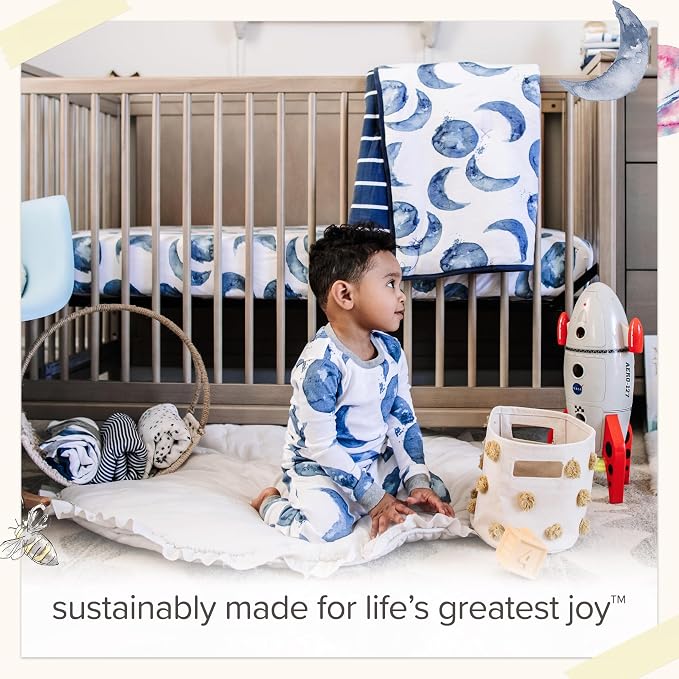 Burt's Bees Baby Organic Cotton Infant Reversible Blanket, Nursery Bedding | - Image 10