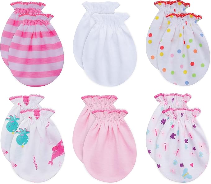 Baby Mittens No Scratch, Newborn Gloves 0-6M, Registry Essential by RATIVE