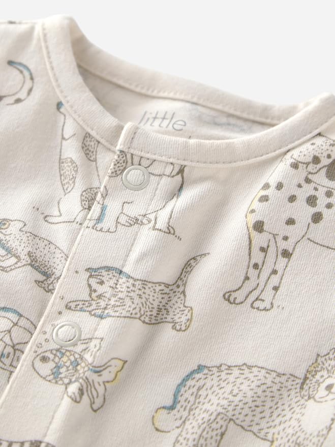 little planet by carter's Unisex Baby Organic Cotton Gauze Shortall - Image 2