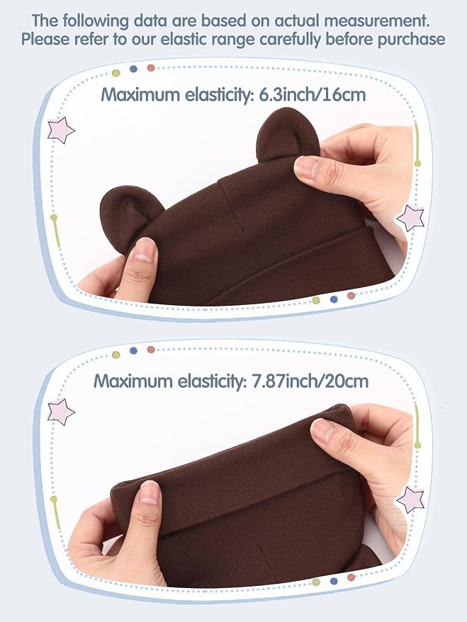 Geyoga 12 Pcs Baby Hat | Newborn Hats Mittens - Image 7
