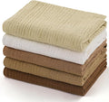 MUKIN Baby Washcloths, Muslin Burp Cloths Towels by MUKIN