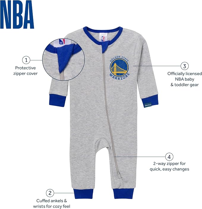 Gerber Baby NBA Footless Pajamas - Image 6