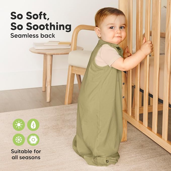 2-Pack Organic Baby Sleep Sacks, 100% Cotton 0.5TOG - Image 4
