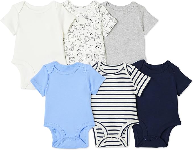 Amazon Essentials Unisex Babies' Short-Sleeve Bodysuits by AmazonEssentials