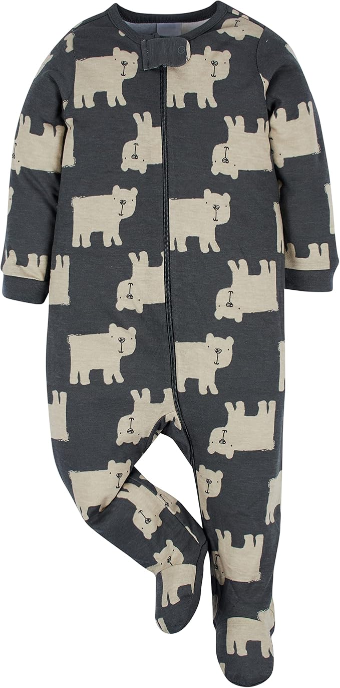 Onesies Brand Baby Boys' 4-pack Sleep 'N Play Footies - Image 4