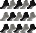 GRPSKCOS Non Slip Toddler Socks 15 Pairs Toddler Grip Anti Skid Low Cut Socks by GRPSKCOS