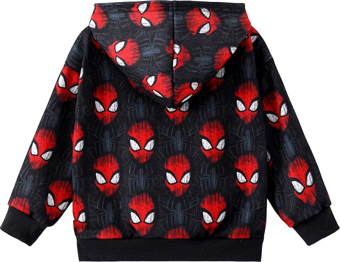 Marvel Zipper Hoodie Spiderman Hood Sweatshirt Hulk Cardigan Boy Girl 2-12Y | - Image 4
