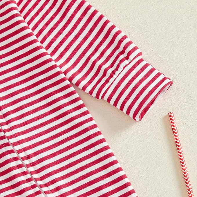 Seyurigaoka Newborn Baby Boy Girl Romper Long Sleeve Zipper Jumpsuit - Image 4