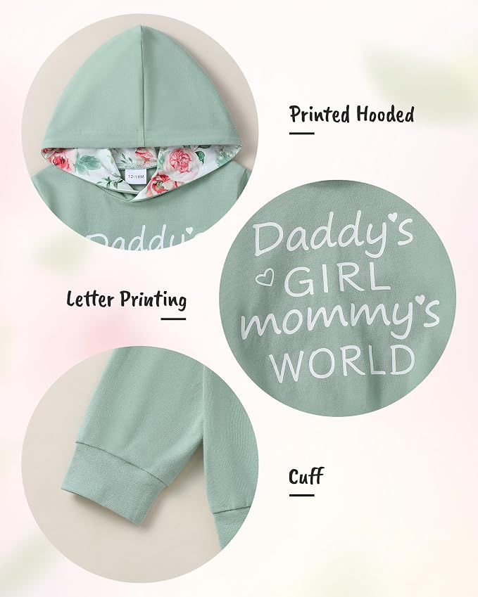 ZOEREA Toddler Girl Clothes Baby little Outfits Fall Winter Cute Sets 1-6T - Image 5
