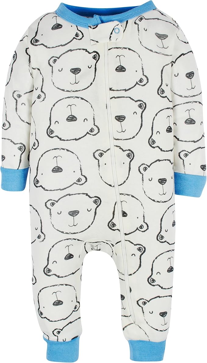 Onesies Brand Baby Boys' 3-pack Snug Fit One-piece Cotton Pajamas - Image 4