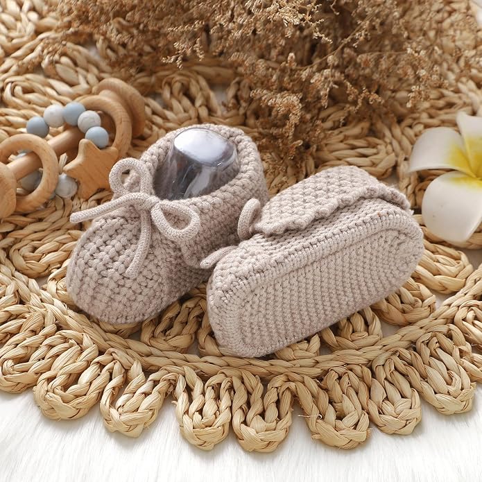 mimixiong Baby Booties Newborn Infant Sock Shoes | Hand Knitting Crochet Boy - Image 5
