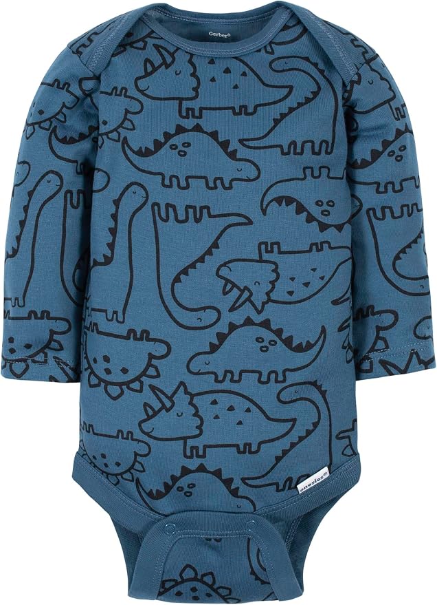 Gerber Baby Boys 6-Pack Long Sleeve Onesies Bodysuit - Image 4