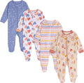 Onesies Brand Baby Girls 4-Pack Sleep 'N Play Footies Multi Pack by OnesiesBrand