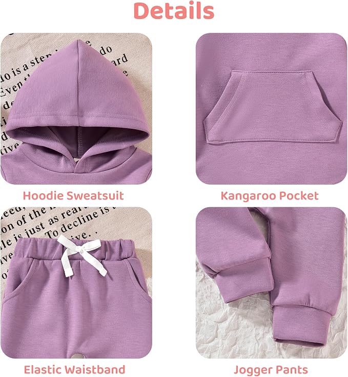 Aalizzwell Infant Baby Winter Hoodie Outfit - Image 4
