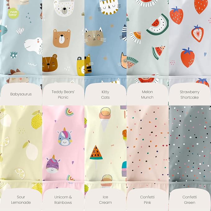 Waterproof Smock Baby Bibs for Eating | Long Sleeve Bib for Baby Led Weaning - Image 9