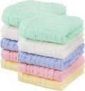 AIDEA Baby Washcloths and Burp Cloths, Absorbent Cotton Muslin Baby Towels by AIDEAHOME