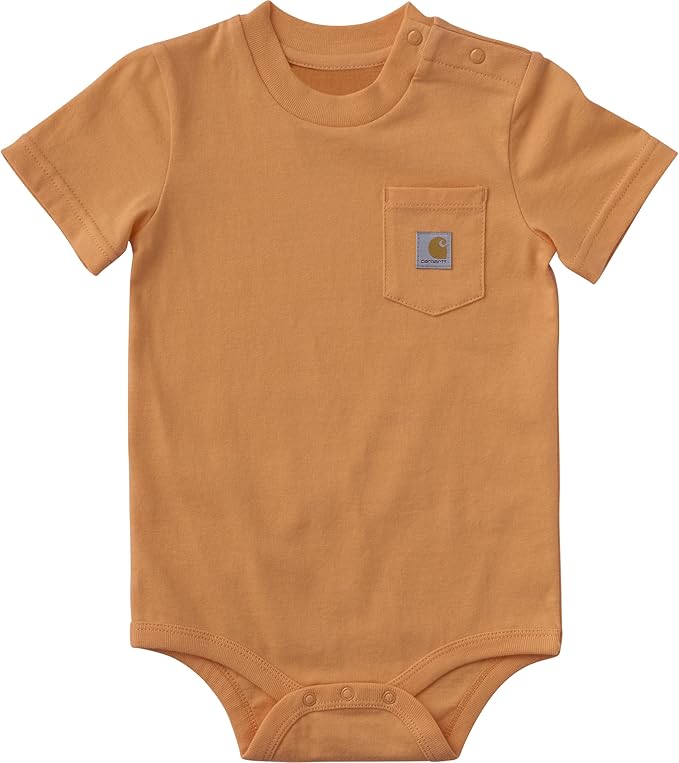 Carhartt Unisex Baby, Short-sleeve Bodysuit Pocket T-shirt | Cotton Jersey | by Carhartt