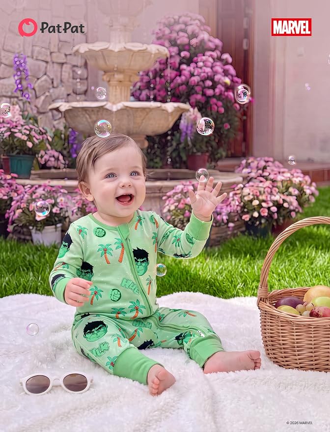 Disney Baby Viscose Made from Bamboo 2-Way Zipper Footie Outfit NB to Inf - Image 3