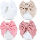 Cinaci 4 Pieces Baby Girls Turban Hats by Cinaci