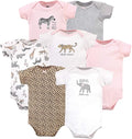 Hudson Baby Baby Girls' Cotton Bodysuits 7-pack by HudsonBaby