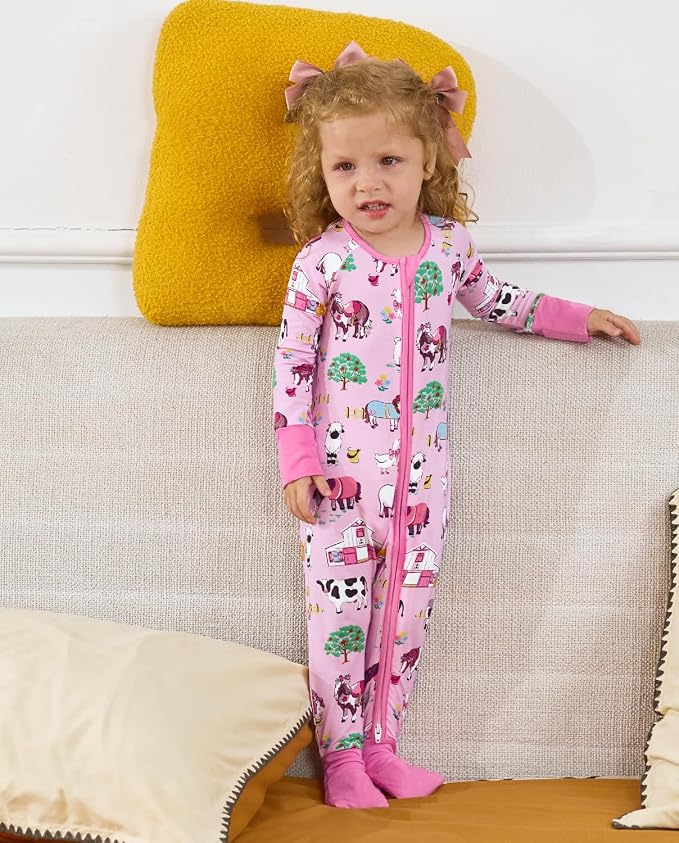 babee Reshinee Viscose derived from bamboo Baby Pajamas Convertible Footie - Image 7