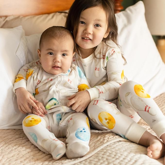 Burt's Bees Baby Boys' Organic Cotton, Sleep and Play Footed Pajamas | Easy zip - Image 3