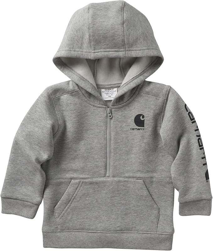 Carhartt Kid's CA6273 Long-Sleeve Half-Zip Sweatshirt by Carhartt