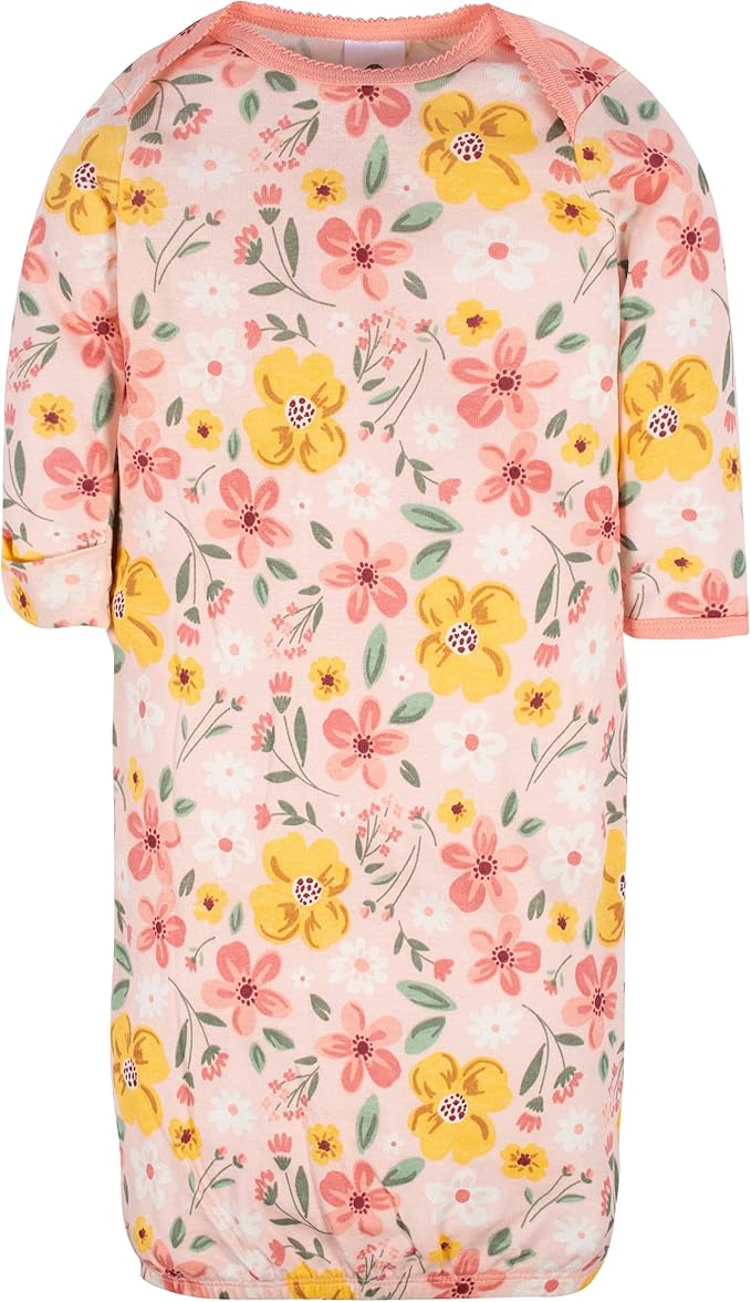 Gerber Baby Girls' 4-pack Sleeper Gown - Image 5