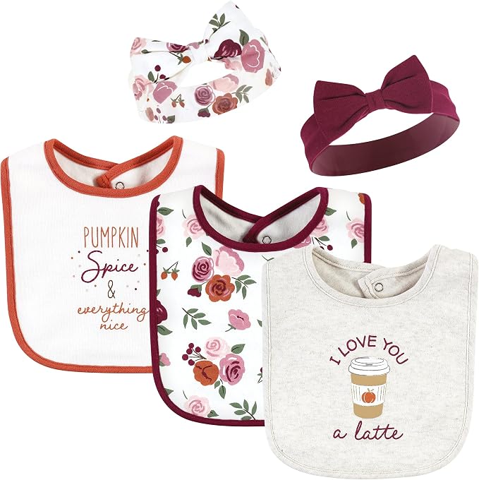 Hudson Baby Unisex Baby Cotton Bib and Headband Set by HudsonBaby