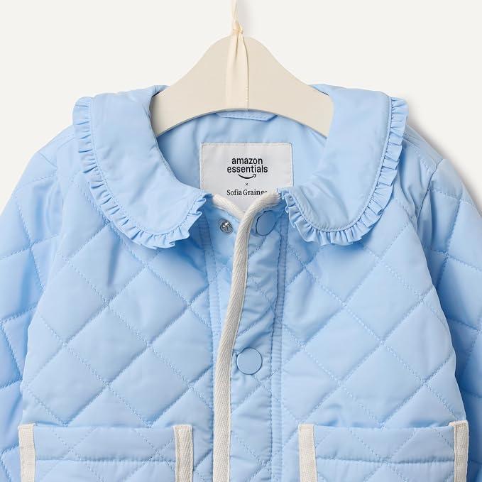 Amazon Essentials x Sofia Grainge Toddler and Baby Girls' Midweight Quilted - Image 4